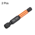 thumbnail image 3 of Uxcell 2pcs H5 Hex Head Drill Bit Wrench 5mm Metric Flat Tip 1/4" Hex Shank 50mm (2") Long Magnetic Black Phosphate Hexagonal Screw Driver Socket Industrial Screwdriver Power Bits, 3 of 7
