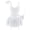 White, variant on Ausing Womens Lingerie Sexy Ruffle Lace Up Babydoll Mini Dress Garter Belt Bow Tie Bodysuit with Panty Chemise Boudoir Nighty Black 2XL
