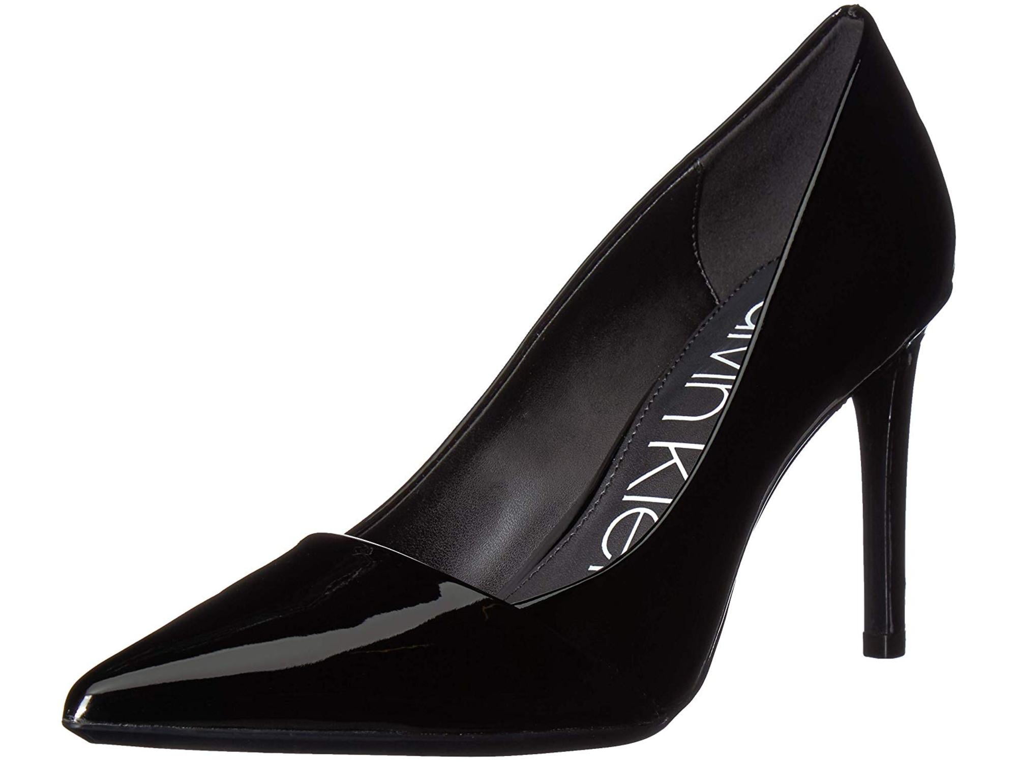 calvin klein black and white pumps