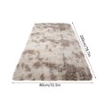 thumbnail image 5 of AuroraX Non-Slip Backing Bedroom Area Rug Shaggy Khaki Ultra Soft Plush Bathroom Rug 31x78 Inch Contemporary Tie-Dye, 5 of 5