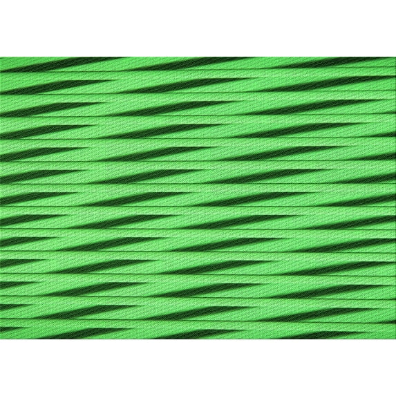 Ahgly Company Machine Washable Indoor Rectangle Transitional Neon Green Area Rugs, 8' x 10'