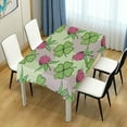 thumbnail image 6 of Coolnut Beautiful Clover and Flowers Rectangle Tablecloth,St. Patrick's Day Kitchen Decoration Dinner Rectangular Table Cover for Party Holiday Hotel BBQ-Machine Washable 54x72In, 6 of 7