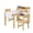 2 Chairs Toddler Craft, variant on Kids Table & 2/4 Chairs/Bench Set Wooden/Toddler/Height Adjustable Craft