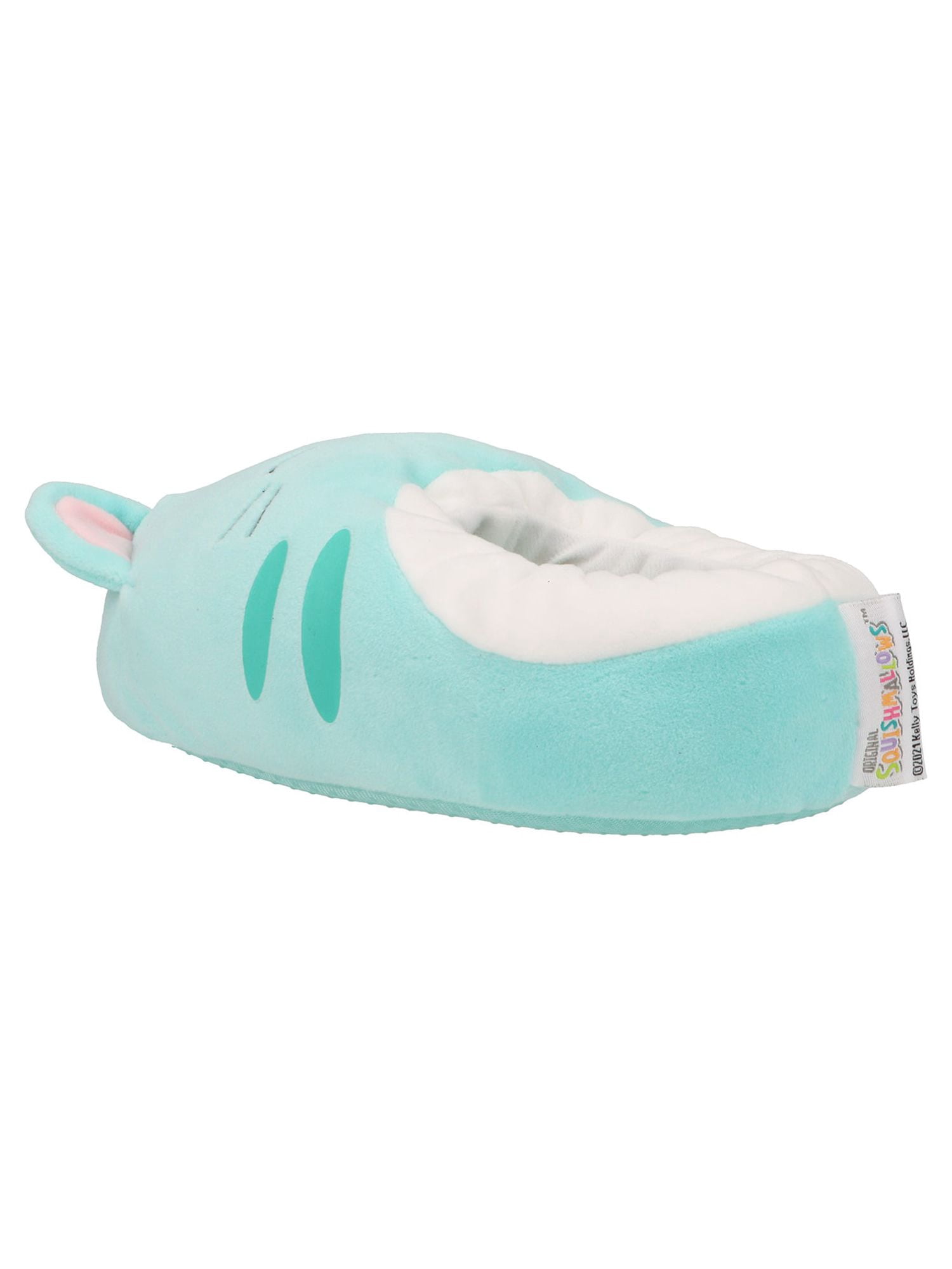 Squishmallows Kids Teal Cat Slipper