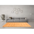 thumbnail image 3 of Ahgly Company Indoor Round Oriental Orange Traditional Area Rugs, 3' Round, 3 of 4