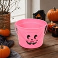 thumbnail image 4 of Halloween Pumpkin Candy Bucket, Trick-or-Treat Pail for Party Favors, Spooky Holiday Decorative Container (Pink) _##A, 4 of 4