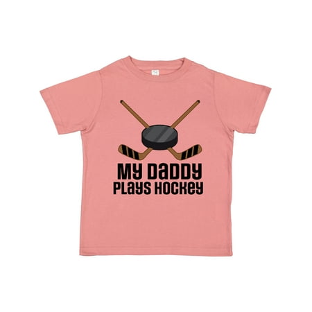 

Inktastic Daddy Plays Hockey Sports Boys or Girls Toddler T-Shirt