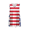 thumbnail image 3 of Qiopertar Robe d'Été Imprimée Décontractée Sans Manches Col en V pour Femmes en Solde Livraison Gratuite à Moins de 5$ jusqu'à 90% de Réduction, 3 of 6