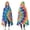Rainbow Tie Dye, variant on Wearable Blanket,Colorful Tie Dye Mandala Pattern Hooded Wearable Flannel Blanket for Adults & Teens,Winter Poncho Shawl Wrap Cape Cozy Anti-Pill,50"x60"