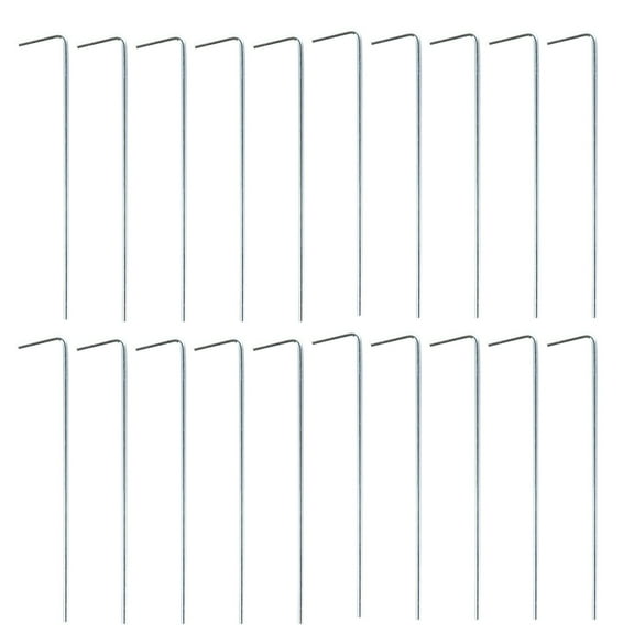 Tineasur 40Pcs Heavy Duty Tent Stakes Aluminum Alloy Ground Fixation for Garden