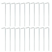 40pcs Camping Tent Stakes Heavy Duty Camping Garden Canopy Stakes Pegs (Silver)