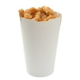 thumbnail image 2 of Restaurantware-Bio Tek 16 Ounce French Fry Cups, 100 Disposable French Fry Holders - With Fold-Down Cover, Tab Lock Closure, White Paper Cups, For Onion Rings, Chips, or Popcorn, Stackable, 2 of 11