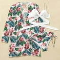thumbnail image 6 of Viikei Bikini Set Swimwear for Women Summer Plus Size 3 Piece Fashion Printed Push-Up Padded Swimsuits, 6 of 9