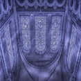 thumbnail image 1 of Ahgly Company Machine Washable Indoor Square Transitional Light Slate Blue Area Rugs, 5' Square, 1 of 7