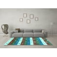 thumbnail image 3 of Ahgly Company Indoor Rectangle Southwestern Light Blue Country Area Rugs, 8' x 10', 3 of 4