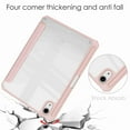 thumbnail image 6 of Dteck Case for iPad Mini 6 2021 8.3 inch With Pencil Holder Hard PC Shockproof Tri-fold Hybrid Slim Clear Transparent Back Shell for iPad Mini 6th Gen 8.3 Inch - Rosegold, 6 of 7