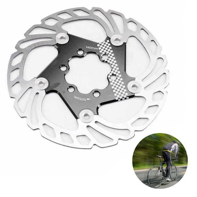 Rotor De Freno De Bicicleta De Montaña Rotor De Freno De Disipación De Calor Hueco Disco Flotante Grueso Disco De Cinco Clavos Con Hebilla Flotante De Acero Inoxidable 1 Pieza Sweethay OD010802-01
