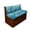 Blue Sea Turtle Print, variant on Pzuqiu Frog Mandala Print Rv Dinette Cushion Cover Full Protection 2Pcs Camper Cushion Covers Replacement Easy Using Camper Cushion Slipcovers for Rv Camper Car