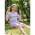 thumbnail image 6 of Girls 2 Piece Outfits Set Girl Casual T Shirt and Kids Rainbow Shorts Summer Clothes for Girls 7-14Y, 6 of 7