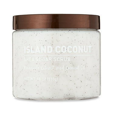 Walmart Shea Sugar Scrub, Island Coconut, 18 oz