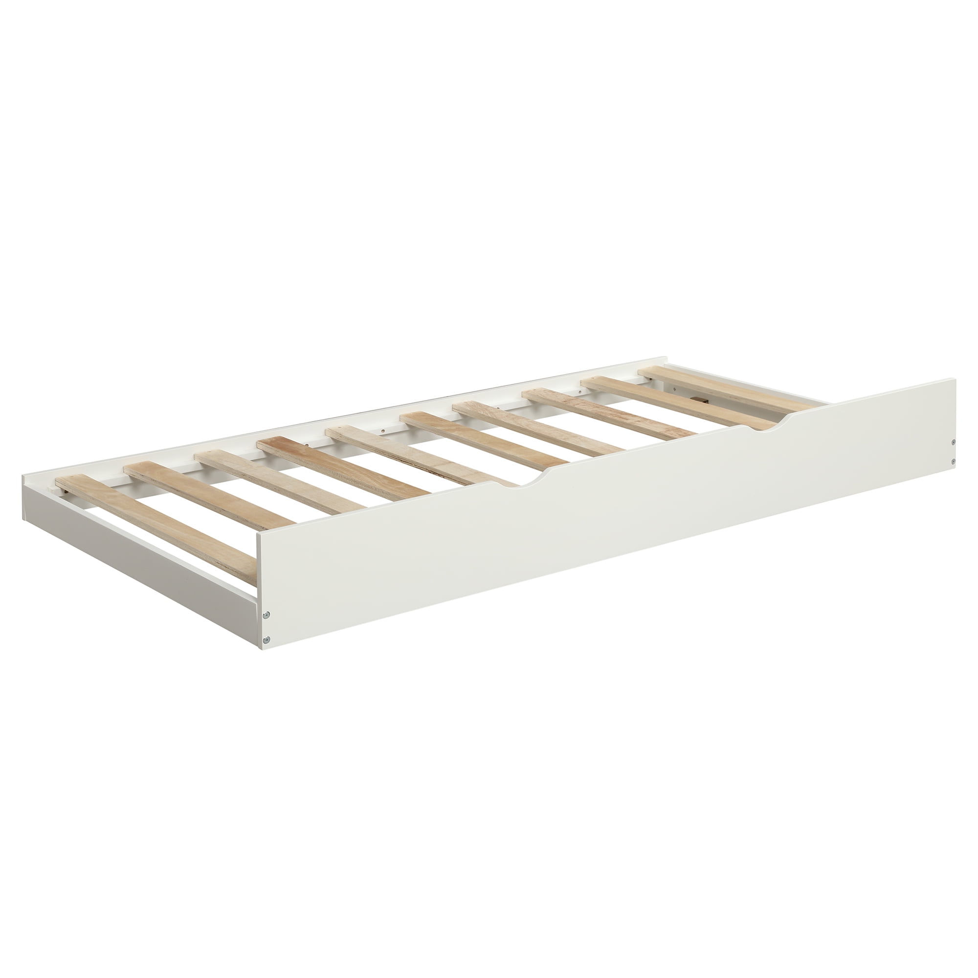 EUROCO Solid Wood Daybed with Trundle, Twin for Kids Bedroom, White