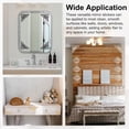 thumbnail image 6 of Uxcell 4 Pcs Hollow Mirror Wall Stickers, Acrylic Corner Decor Stickers Self Adhesive Mirror Stickers for Bathroom Living Room Bedroom Ceiling Office Decal (Light Gold Tone, 7.9 x 7.9"), 6 of 6