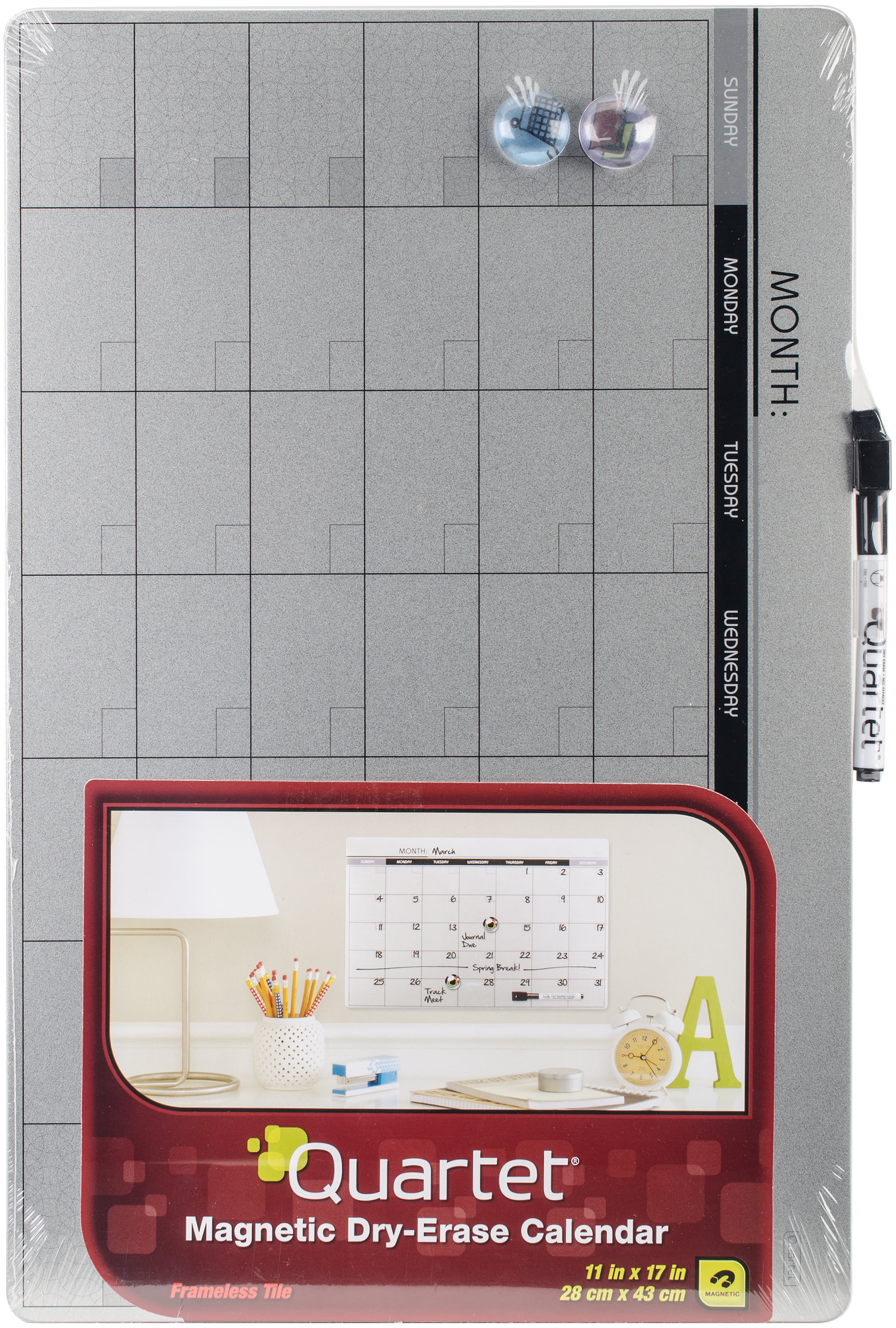Quartet Magnetic Dry Erase Calendar 11 X17 One Month Design Frameless quartet-magnetic-dry-erase-calendar-11-x17-one-month-design-frameless