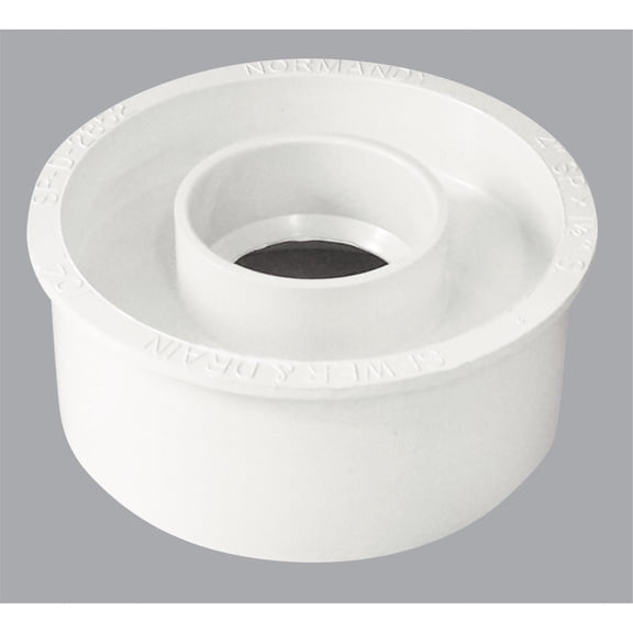 Ipex Adapter Bushing PVC Sewer & Drain - 1 Piece, 4" S&D to 1-1/2" Sch 40 Pipe