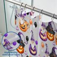 thumbnail image 3 of Halloween Purple Pumpkin Shower Curtain, Holiday Bathroom Decor, Polyester Fabric Waterproof Machine Washable, Halloween Home Party Decoration, 72 x 72 Inches, 3 of 7