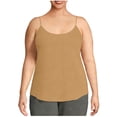 thumbnail image 2 of Women's Cotton Plus Size Adjustable Spaghetti Strap Camisoles Scoop Neck Soft Casual Year-Round Undershirts (1X-5X), #03 Khaki XXL, 2 of 6