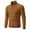A02-Gold, variant on USNSM Fall Winter Turtleneck Zipper Knitting Sweater for Men Casual Slim Fit Solid Color Textured Knitwear Tops Long Sleeve Pullover Base Shirt Gold 3XL