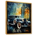 thumbnail image 2 of Designart "1930S Retro Car Sentiment Mosaic II" Car Vintage Floater Framed Canvas Wall Art, 2 of 5