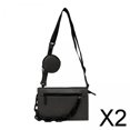 thumbnail image 1 of 2xBolso De Hombro De Cuero Bolso Pequeño Para Hombre Bolso Para Pescar Camping Uso Diario Gris, 1 of 8
