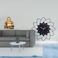 thumbnail image 2 of Escultura de Buda Maitreya, reloj de pared acrílico con forma de flor, adorno de mesa decorativo y silencioso para interiores, decoración de pared par, 2 of 8