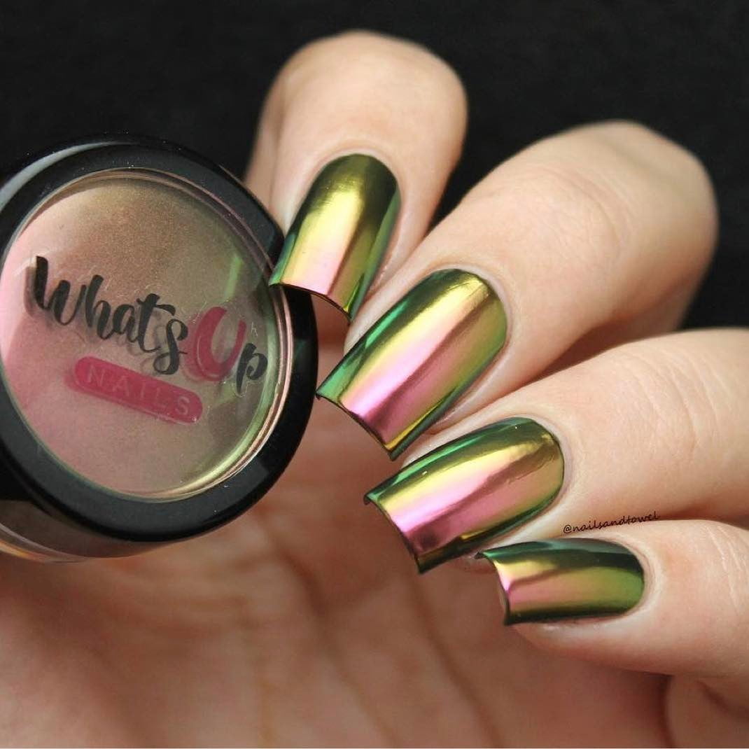 Whats Up Nails - Dragon Powder Magic Color Shifting Pigment with Multi Chrome Mirror Effect
