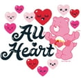 thumbnail image 2 of Men's Care Bears Valentine’s Day Love-A-Lot Bear All Heart Graphic Tee White 2X Large, 2 of 5