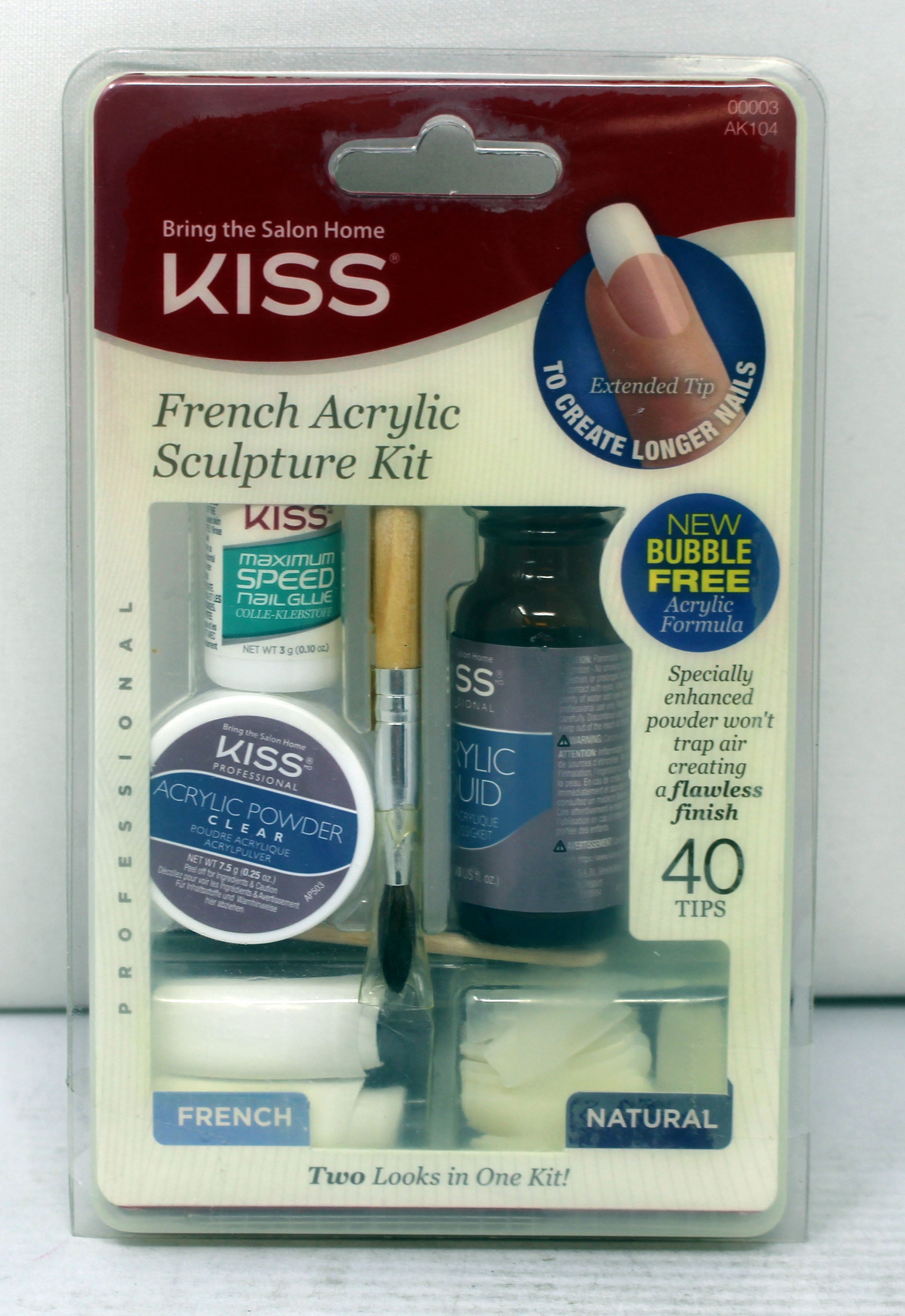 Kiss Bring the Salon Home French Acrylic Sculpture Kit