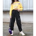 thumbnail image 4 of Girls' Drawstring Cargo Jogger Pants Multiple Pockets Elastic Cuff Casual Pants for 3-12 Years Old, 4 of 11