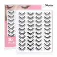 thumbnail image 2 of Faux Mink Eyelashes Thick 20 Pairs 3D Mixed Style False Eyelashes Fake Lashes, 2 of 10