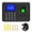 Black - UK Plug, variant on Riousery Biometric Fingerprint Password Attendance Machine 2.4in LCD Screen Time Clock Recorder with Multiple Language Support for Employee Checking In, EU Plug Black