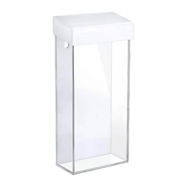 Porta folletos, caja para volantes, 4,3 x 9,8 pulgadas, soporte de marketing para montaje en pared, resistente a la lluvia. Claro
