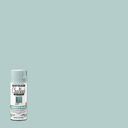 Serenity Blue, Rust-Oleum Chalked Ultra Matte Spray Paint, 12 oz