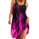 thumbnail image 1 of Vestido de Verano para las Mujeres Impreso sin Mangas Cuello Redondo, Suelto de Rodilla de Longitud Vestido Casual para la Primavera, 1 of 6