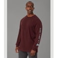 thumbnail image 2 of Carhartt Men's Loose Fit Heavyweight Long Sleeve Logo Graphic Work T-Shirt Wine XX-Large, 2 of 2
