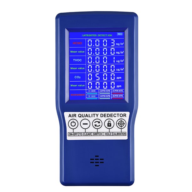 Medidor de CO2 Irfora Medidores de ppm de CO2 multifuncionales para el hogar portátiles de mano Mini detector de dióxido de carbono Analizador de gases Probador de calidad del aire Irfora Medidor de CO2
