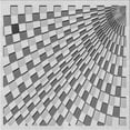 thumbnail image 1 of Ahgly Company Tapis d'Intérieur Lavable en Machine Carré Transitionnel Sonic Gris Argenté, 8 Pieds Carré, 1 of 7