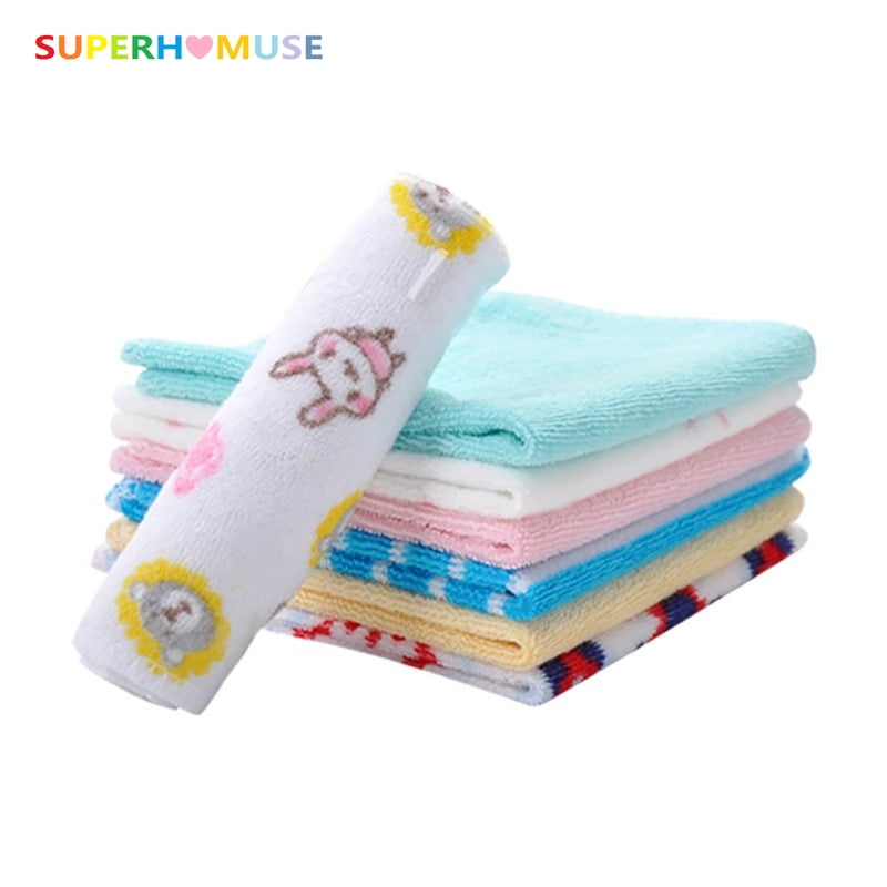 6x Baby Wash Cloths Towels Toddler Wipes Flannels Feeding Bath Cleaning Nappy 