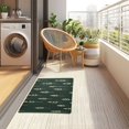thumbnail image 4 of Yayeee Doormat for Indoor Entrance 32" x 20" Non Slippery Floor Rug, Dark Green Plants, 4 of 8