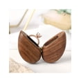 thumbnail image 4 of Caja Corazón Giratoria De Madera Nogal Para Anillos De Boda, 4 of 5