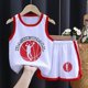 thumbnail image 4 of Nuevo estilo de moda, ropa deportiva para niños, traje de baloncesto de verano para niños, chaleco, pantalones cortos, traje de gimnasio exterior, trajes para niñas de 2 a 8 años, 4 of 5
